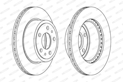 DDF574 FERODO Тормозной диск