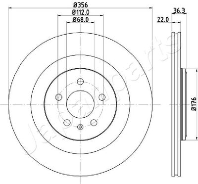 DP0917 JAPANPARTS Тормозной диск