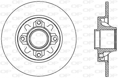 BDA238810 OPEN PARTS Тормозной диск