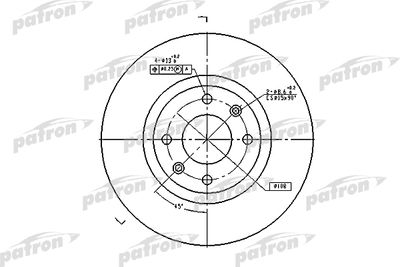 PBD4183 PATRON Тормозной диск