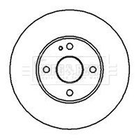 BBD4226 BORG & BECK Тормозной диск