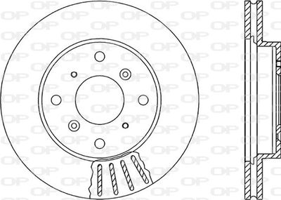 BDR121720 OPEN PARTS Тормозной диск