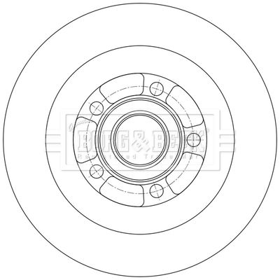 BBD6218S BORG & BECK Тормозной диск