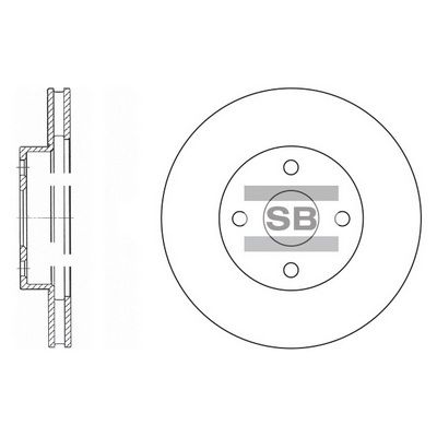 SD4008 Hi-Q Тормозной диск