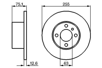 0986478032 BOSCH Тормозной диск