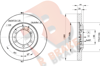 78RBD29050 R BRAKE Тормозной диск