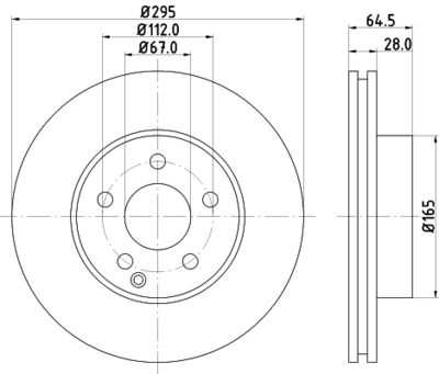 8DD355114201 HELLA Тормозной диск