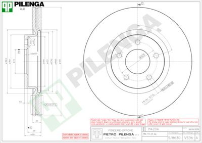 V536 PILENGA Тормозной диск