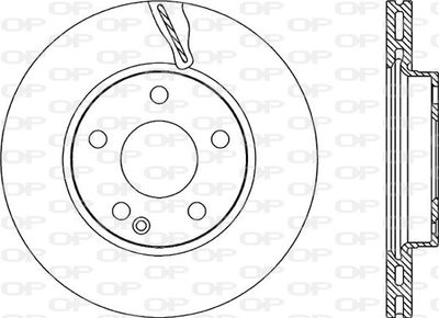 BDA220020 OPEN PARTS Тормозной диск