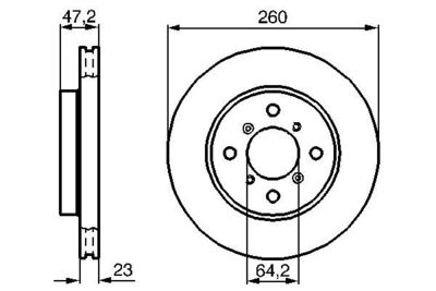 0986478415 BOSCH Тормозной диск