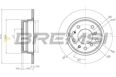 CD6165V BREMSI Тормозной диск