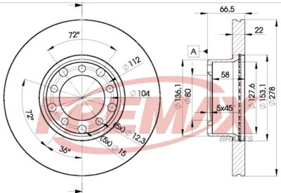 BD0205 FREMAX Тормозной диск