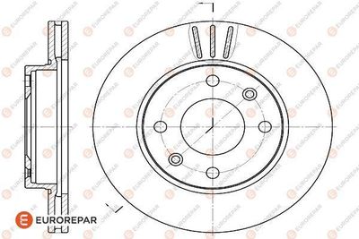 1618860780 EUROREPAR Тормозной диск