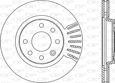 BDR184520 OPEN PARTS Тормозной диск