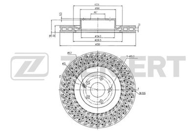 BS5620 ZEKKERT Тормозной диск