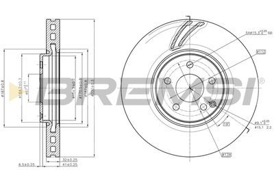 CD7908V BREMSI Тормозной диск