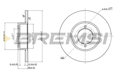 CD6541S BREMSI Тормозной диск