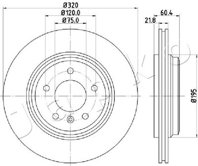 610110 JAPKO Тормозной диск