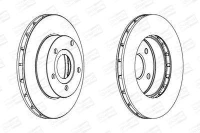 562147CH CHAMPION Тормозной диск