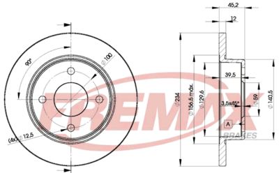 BD5001 FREMAX Тормозной диск