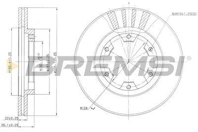 CD6660V BREMSI Тормозной диск