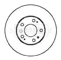 BBD5855S BORG & BECK Тормозной диск