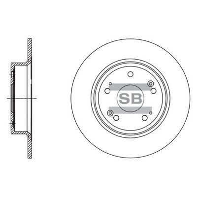 SD4111 Hi-Q Тормозной диск