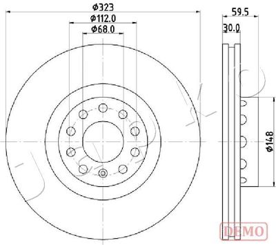 600922C JAPKO Тормозной диск