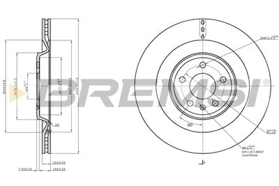 CD7990V BREMSI Тормозной диск