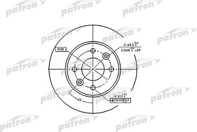 PBD1013 PATRON Тормозной диск