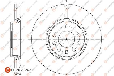 1667867280 EUROREPAR Тормозной диск