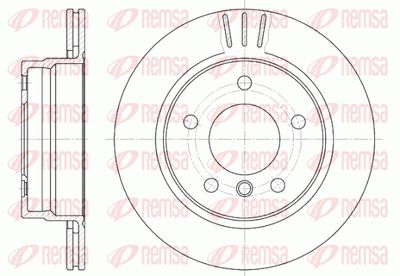 645810 REMSA Тормозной диск