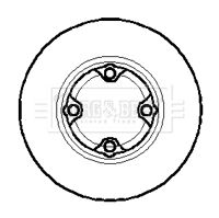 BBD5861S BORG & BECK Тормозной диск