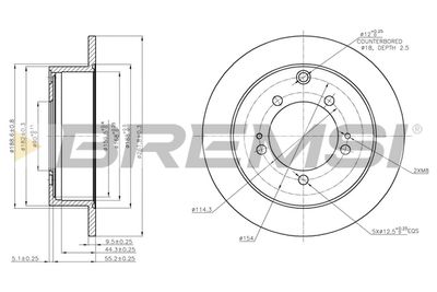 CD7410S BREMSI Тормозной диск