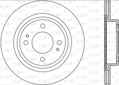 BDA279520 OPEN PARTS Тормозной диск