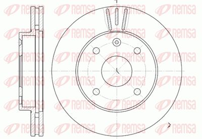 695910 REMSA Тормозной диск