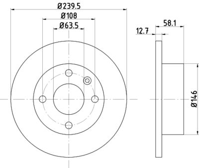 MDC407 MINTEX Тормозной диск