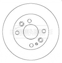 BBD4432 BORG & BECK Тормозной диск