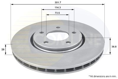 ADC2305V COMLINE Тормозной диск