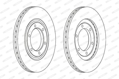 DDF602 FERODO Тормозной диск