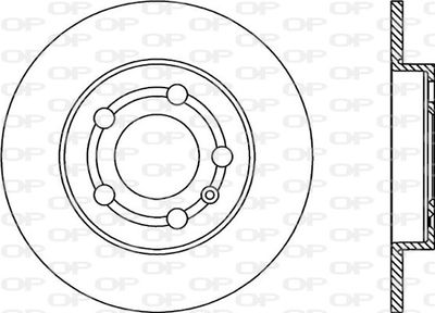 BDR174510 OPEN PARTS Тормозной диск