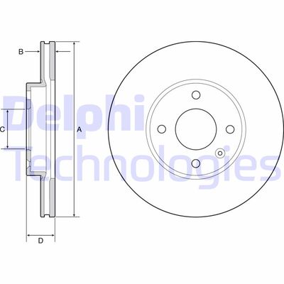 BG4951C DELPHI Тормозной диск