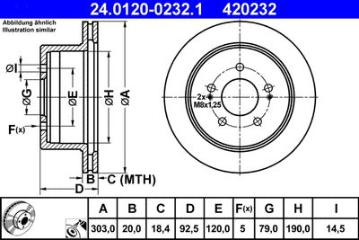 24012002321 ATE Тормозной диск