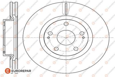 1618887580 EUROREPAR Тормозной диск