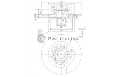 P331120 ASHUKI by Palidium Тормозной диск