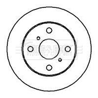 BBD4009 BORG & BECK Тормозной диск