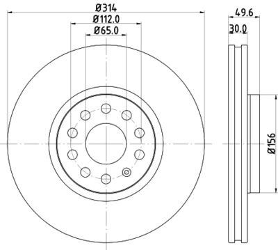 8DD355117791 HELLA Тормозной диск