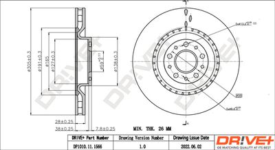 DP1010111566 Dr!ve+ Тормозной диск