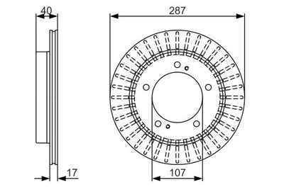 0986479A32 BOSCH Тормозной диск