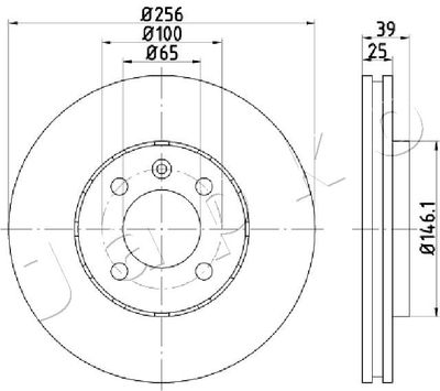 600951 JAPKO Тормозной диск